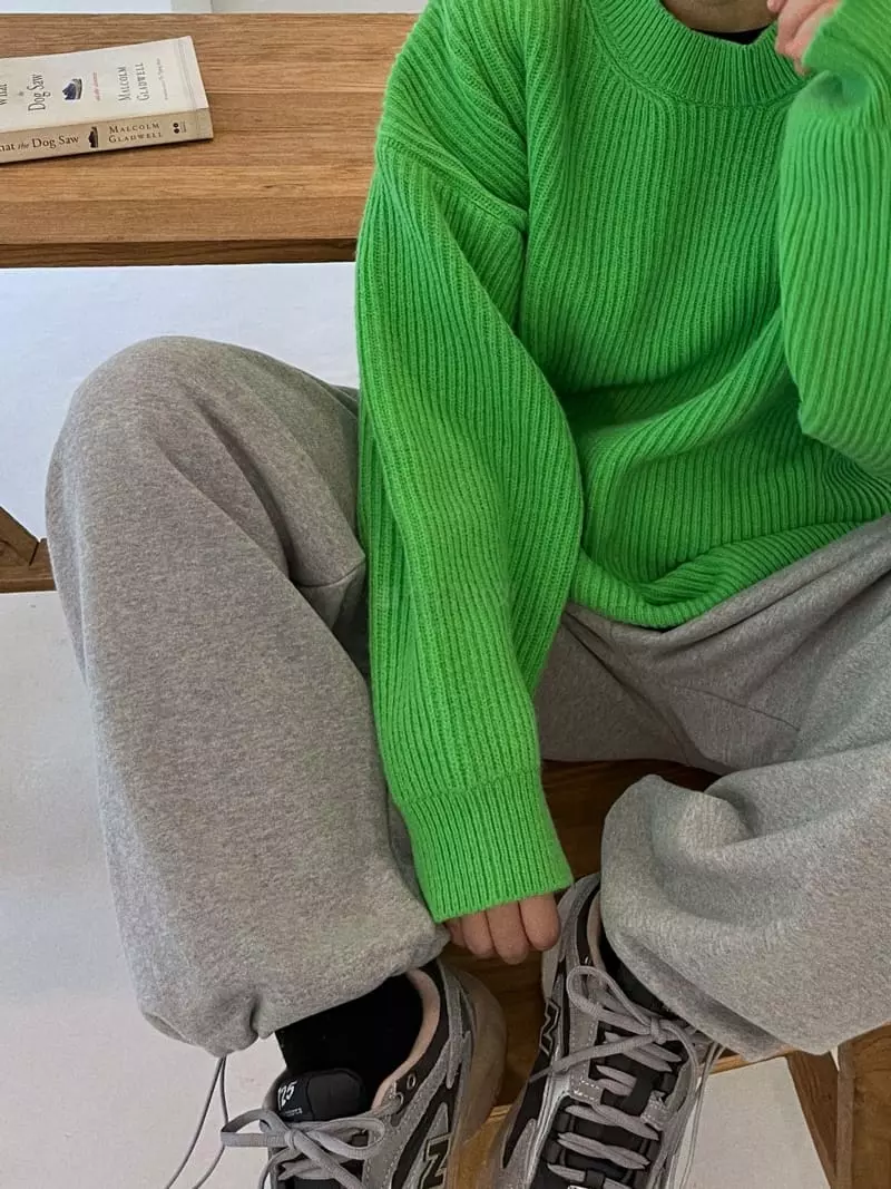 Beaming Seoul - Korean Women Fashion - #momslook - Nijou Boxy Knit Tee - 12