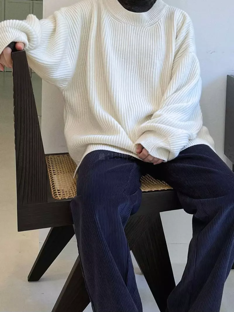 Beaming Seoul - Korean Women Fashion - #momslook - Nijou Boxy Knit Tee - 8