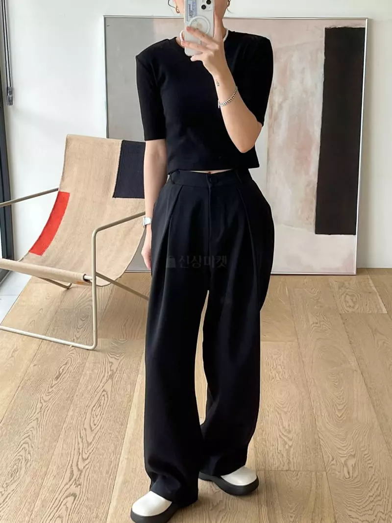 Beaming Seoul - Korean Women Fashion - #momslook - Fleece Crop Tee - 5
