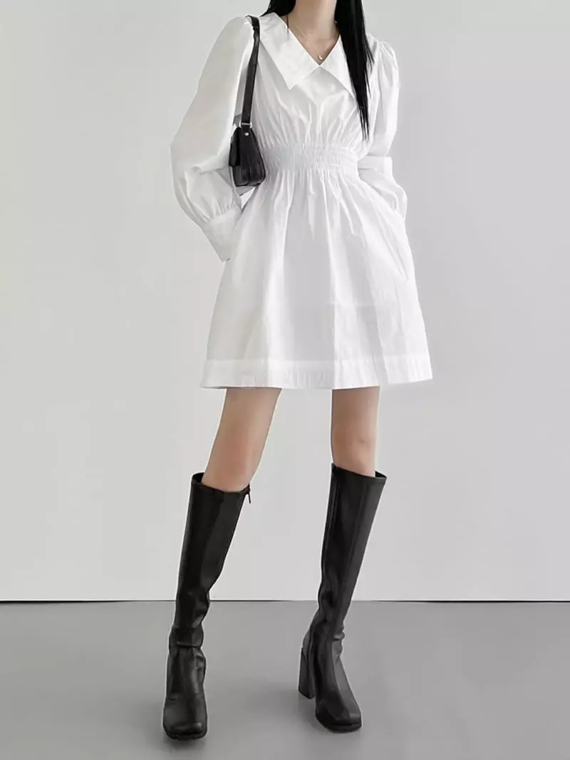 Beaming Seoul - Korean Women Fashion - #shopsmall - Smocked One-piece - 4
