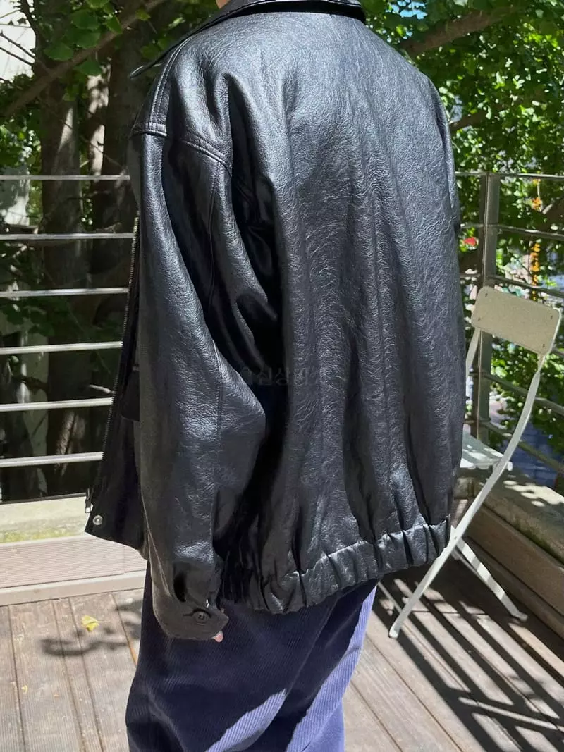 Beaming Seoul - Korean Women Fashion - #womensfashion - Leather Jacket - 12