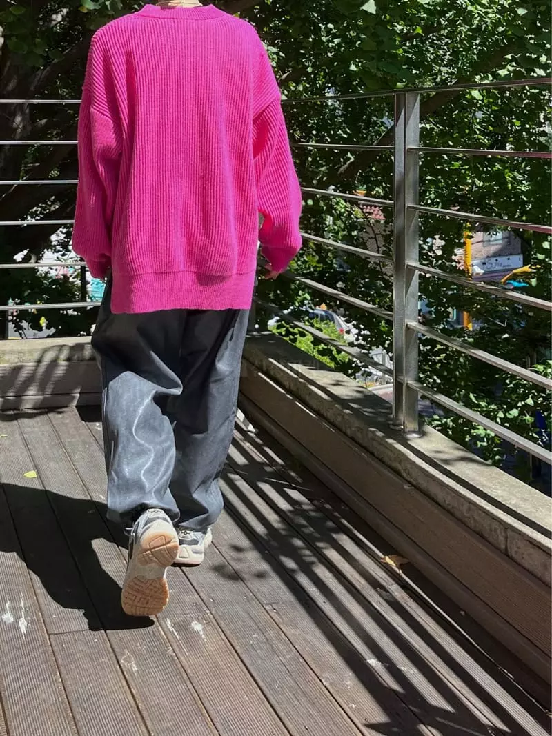 Beaming Seoul - Korean Women Fashion - #womensfashion - Nijou Boxy Knit Tee - 5