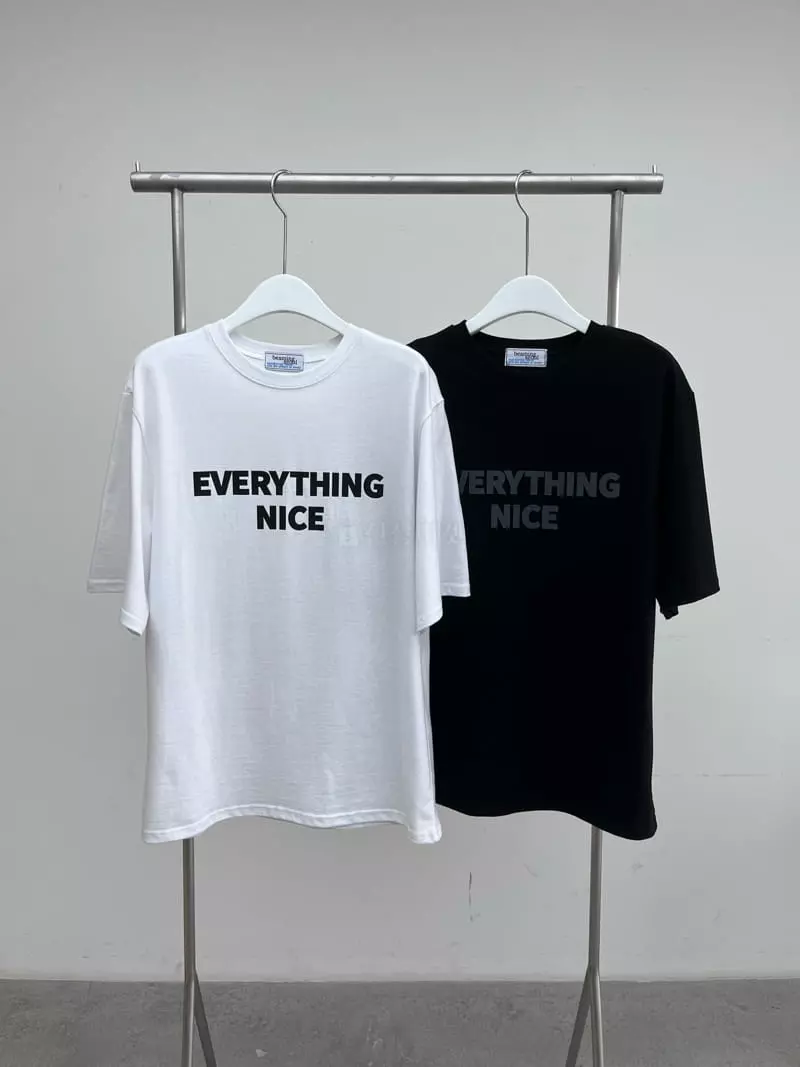 Beaming Seoul - Korean Women Fashion - #momslook - Nice Short Sleeves Tee - 4