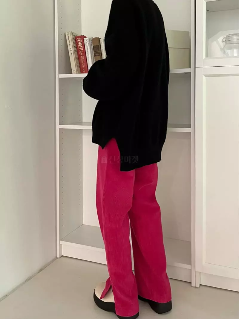 Beaming Seoul - Korean Women Fashion - #womensfashion - Rib Slit Pants - 9