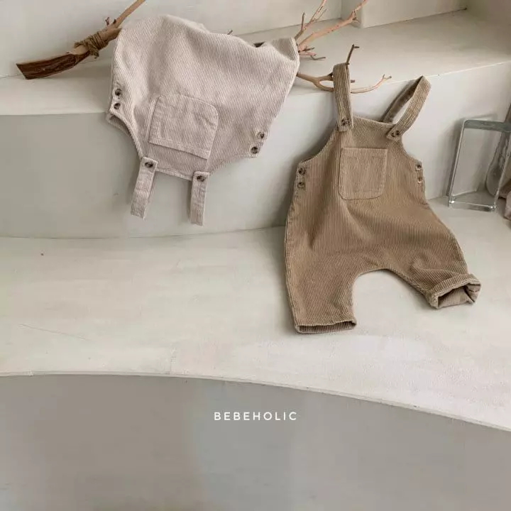 Bebe Holic - Korean Baby Fashion - #babyboutique - Pocket Dungarees Pants - 6