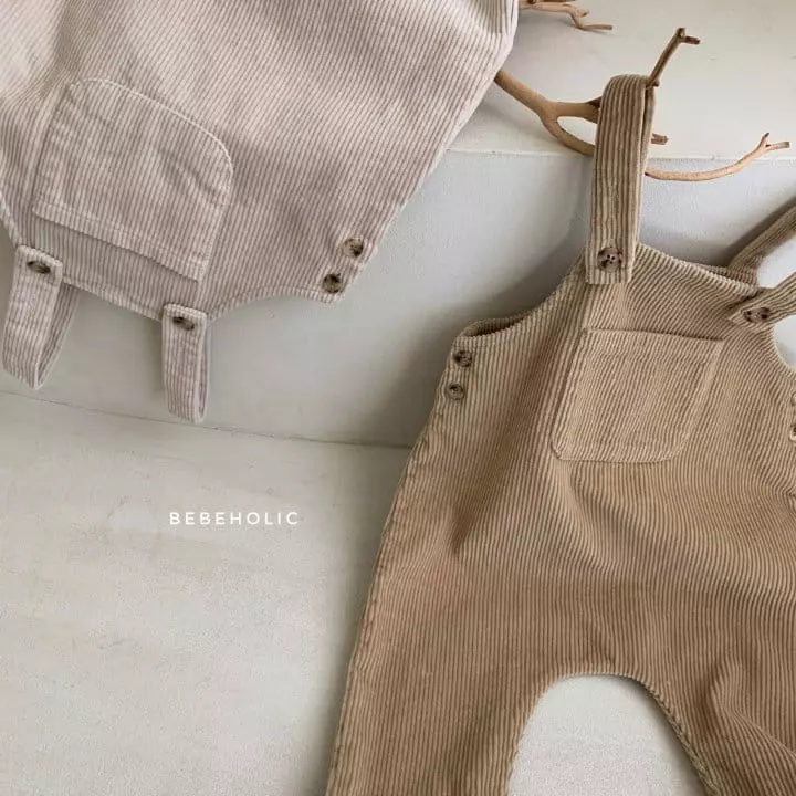 Bebe Holic - Korean Baby Fashion - #babyboutiqueclothing - Pocket Dungarees Pants - 7