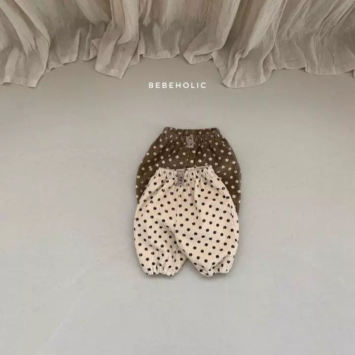 Bebe Holic - Korean Baby Fashion - #babyboutique - Dot Rib Pants - 4