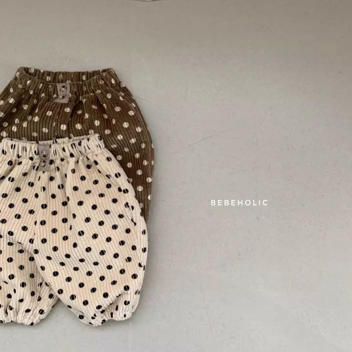 Bebe Holic - Korean Baby Fashion - #babyclothing - Dot Rib Pants - 5