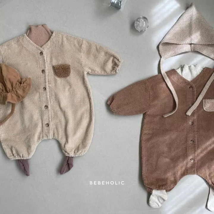 Bebe Holic - Korean Baby Fashion - #babyclothing - Pocket Rib Bodysuit
