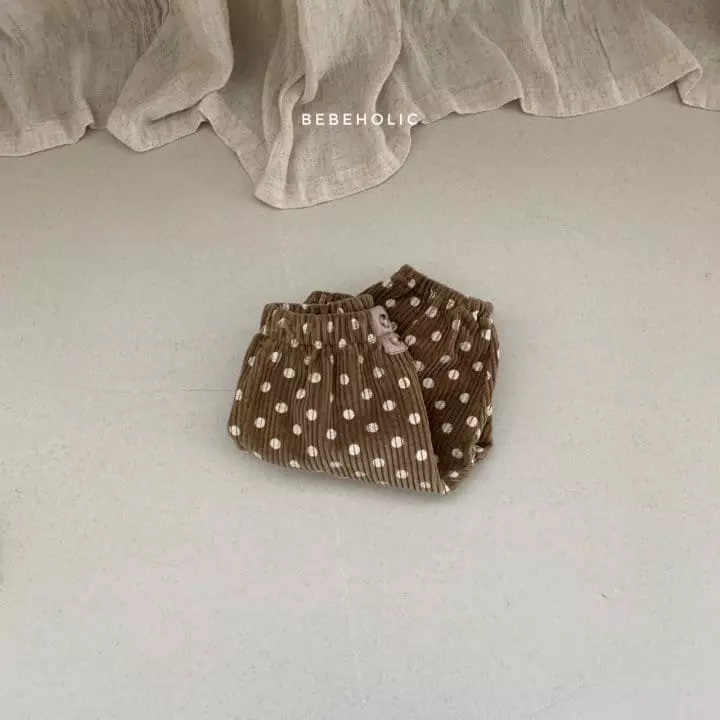 Bebe Holic - Korean Baby Fashion - #babyfashion - Dot Rib Pants - 6