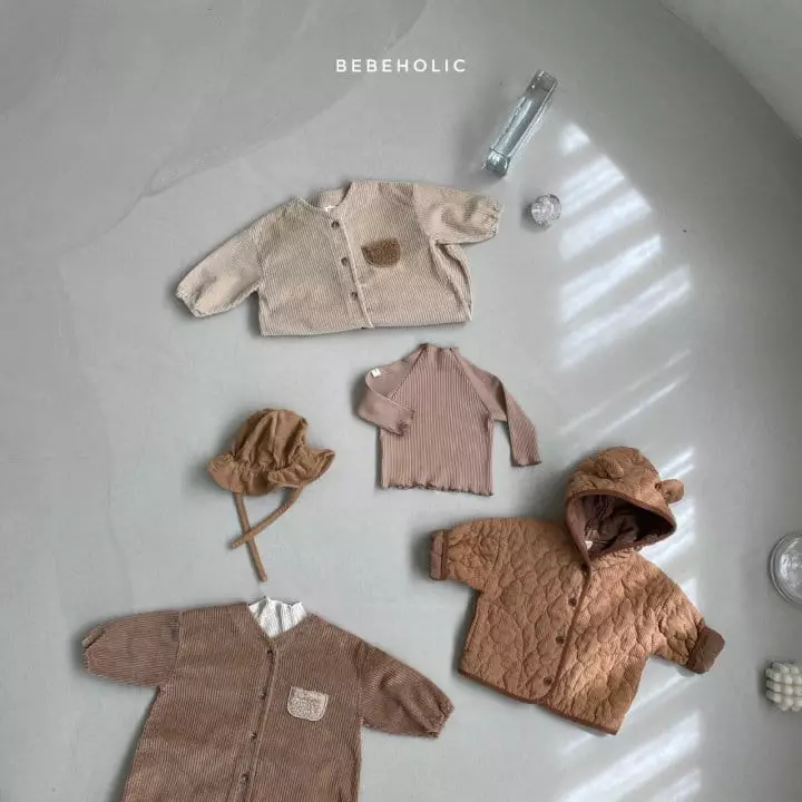 Bebe Holic - Korean Baby Fashion - #babyfashion - Pocket Rib Bodysuit - 2