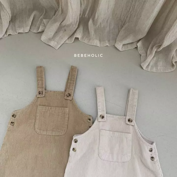 Bebe Holic - Korean Baby Fashion - #babyfever - Pocket Dungarees Pants - 10