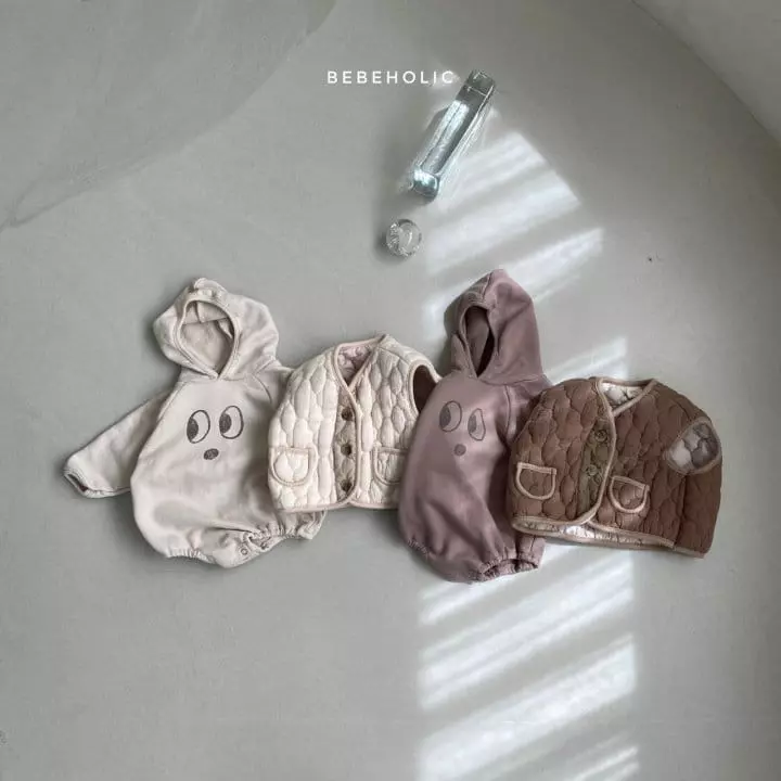 Bebe Holic - Korean Baby Fashion - #babyfever - Circle Hoody Bodysuit - 2