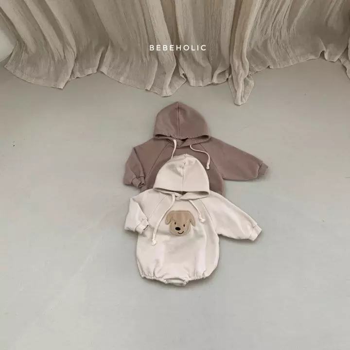 Bebe Holic - Korean Baby Fashion - #babyfever - Puppy Hoody Bodysuit - 4