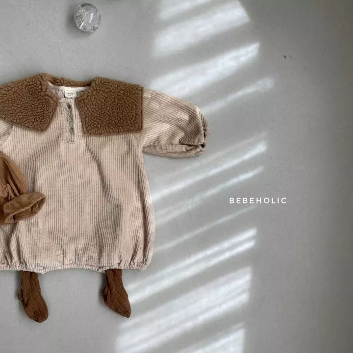 Bebe Holic - Korean Baby Fashion - #babygirlfashion - Bbogle Collar Bodysuit - 3