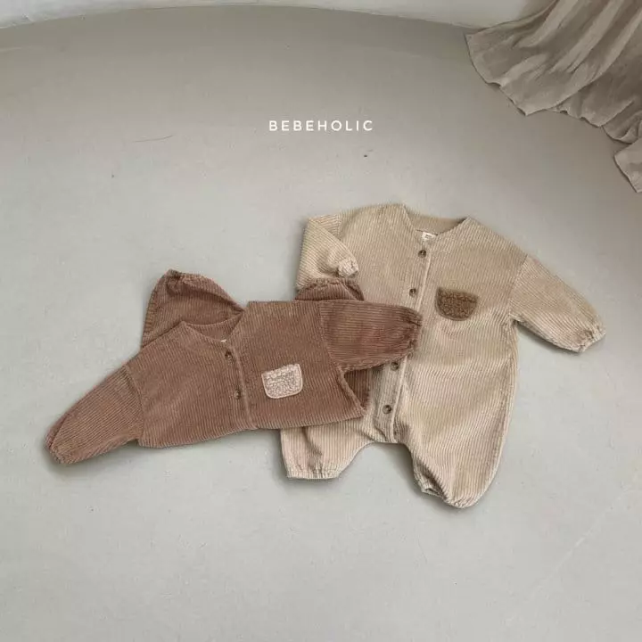 Bebe Holic - Korean Baby Fashion - #babyoninstagram - Pocket Rib Bodysuit - 6