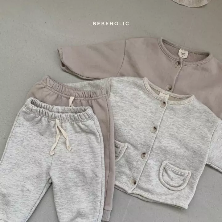 Bebe Holic - Korean Baby Fashion - #babyootd - Bear Cardigan Set - 9