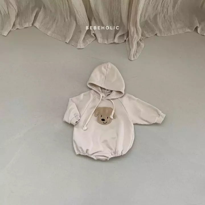 Bebe Holic - Korean Baby Fashion - #babyootd - Puppy Hoody Bodysuit - 7