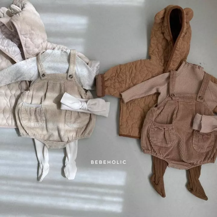 Bebe Holic - Korean Baby Fashion - #babyoutfit - Cozy Dungarees