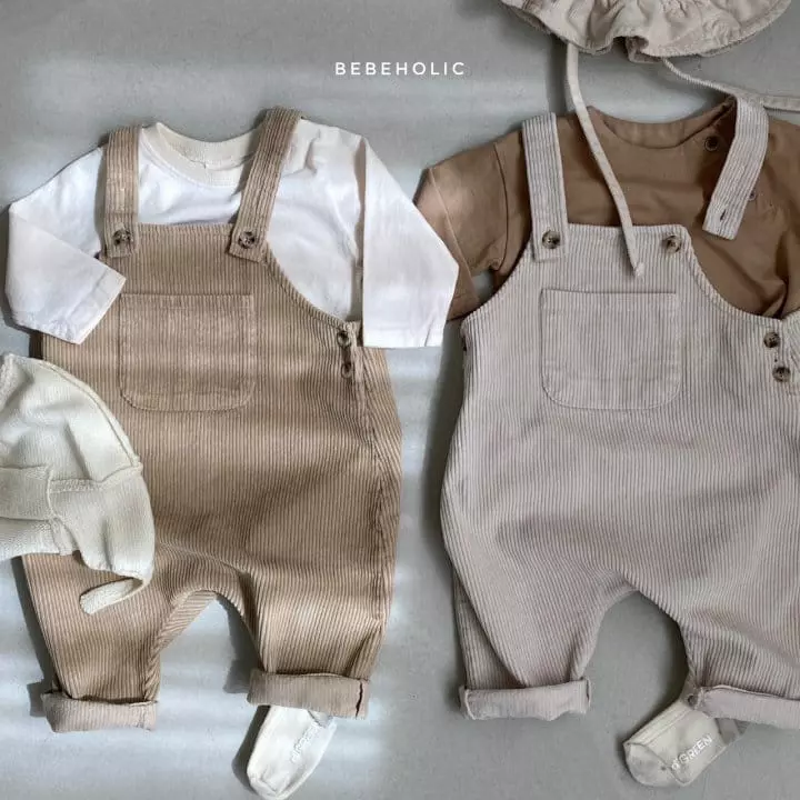 Bebe Holic - Korean Baby Fashion - #babyoutfit - Pocket Dungarees Pants