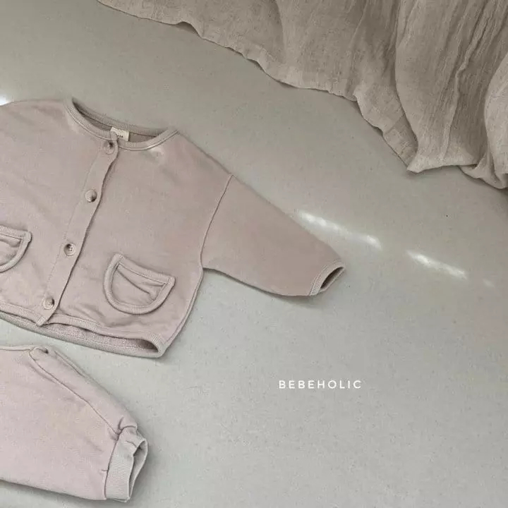 Bebe Holic - Korean Baby Fashion - #babyoutfit - Bear Cardigan Set - 11