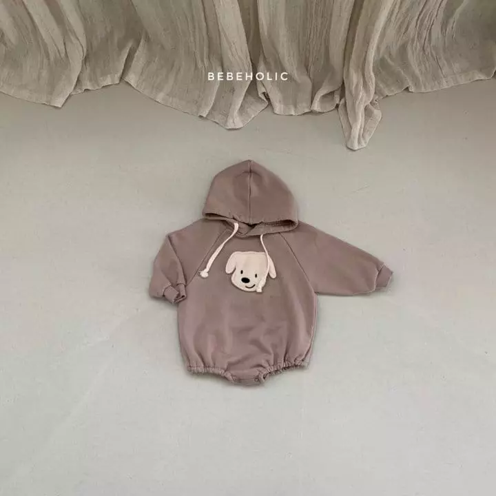 Bebe Holic - Korean Baby Fashion - #babyoutfit - Puppy Hoody Bodysuit - 9