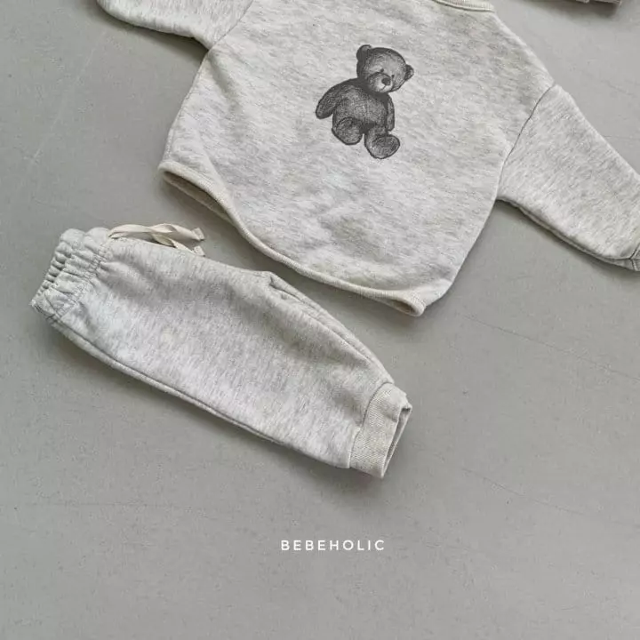 Bebe Holic - Korean Baby Fashion - #babywear - Bear Cardigan Set - 12