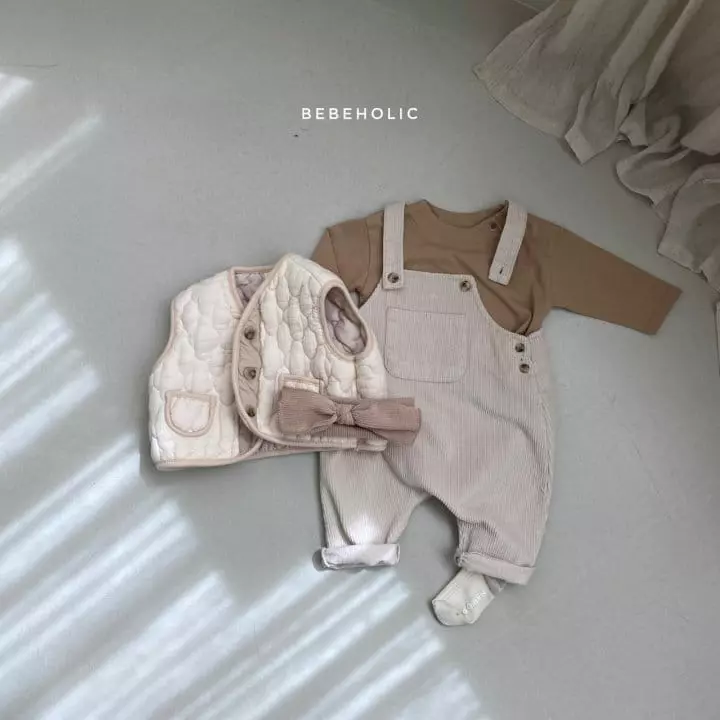 Bebe Holic - Korean Baby Fashion - #onlinebabyboutique - Pocket Dungarees Pants - 4