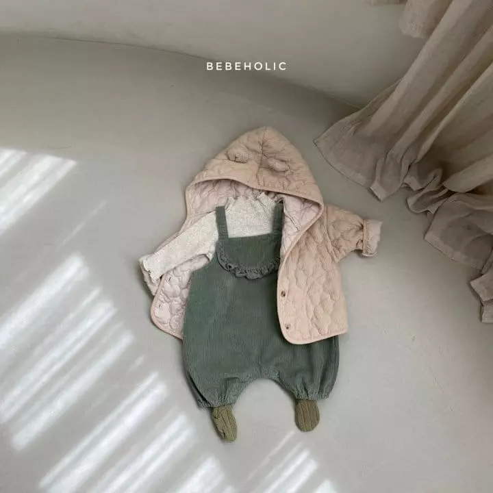 Bebe Holic - Korean Baby Fashion - #onlinebabyshop - Rib Frill Bodysuit - 3