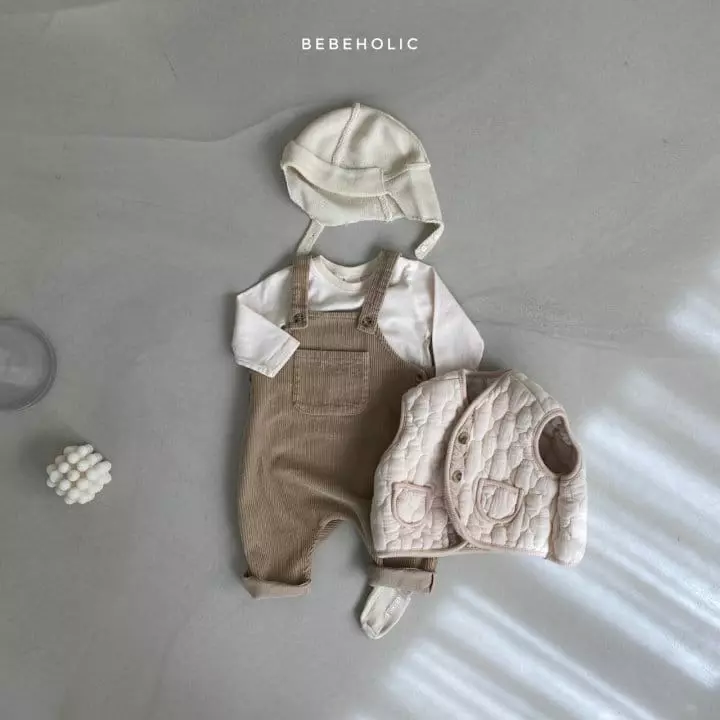 Bebe Holic - Korean Baby Fashion - #smilingbaby - Pocket Dungarees Pants - 5