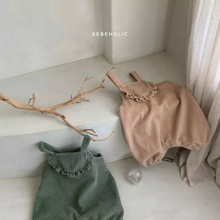 Bebe Holic - Korean Baby Fashion - #onlinebabyshop - Rib Frill Bodysuit - 4