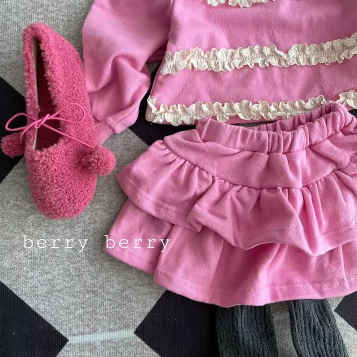 Berry Berry - Korean Children Fashion - #Kfashion4kids - Cream Set - 2