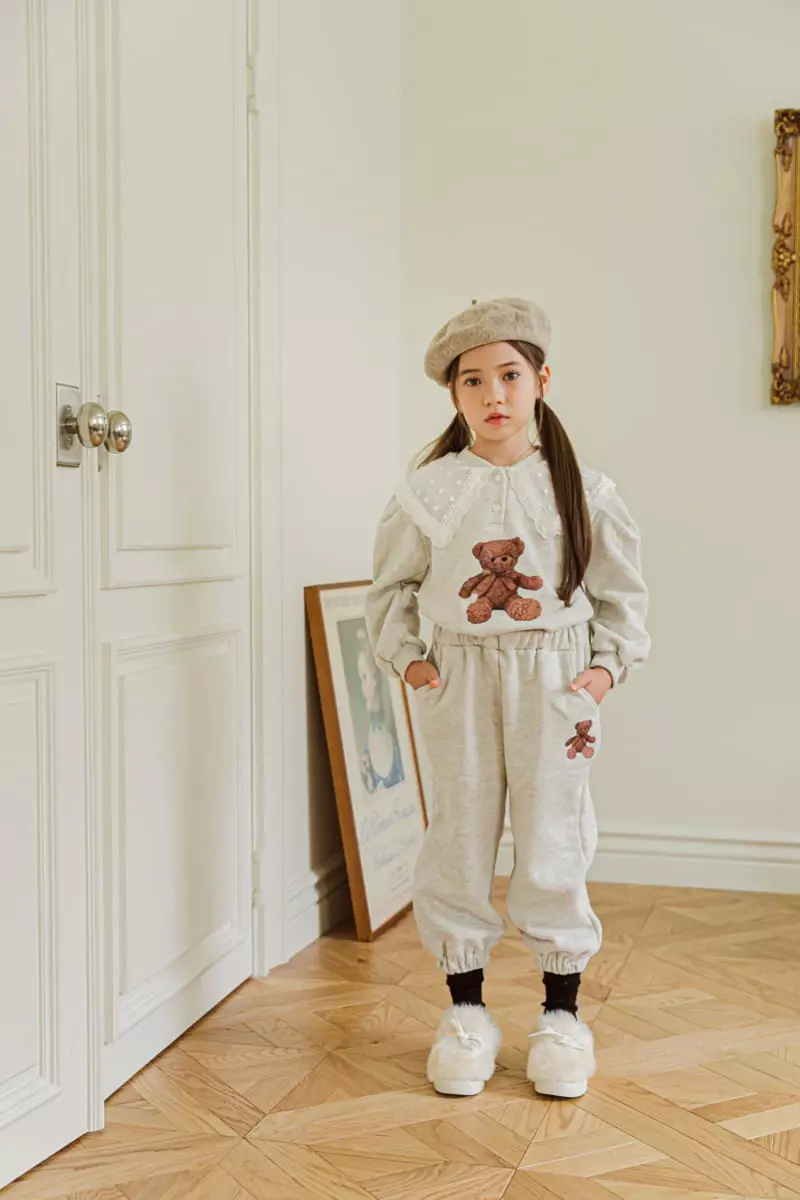 Berry Berry - Korean Children Fashion - #kidzfashiontrend - Bear Gomi Set - 2