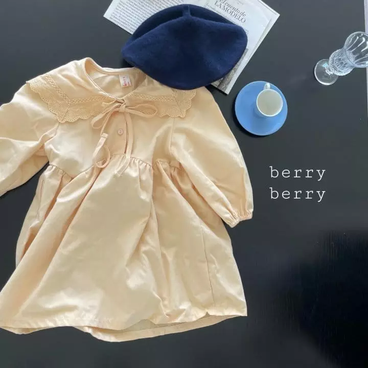 Berry Berry - Korean Children Fashion - #littlefashionista - Big Collar One-piece