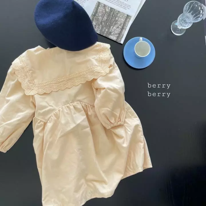 Berry Berry - Korean Children Fashion - #minifashionista - Big Collar One-piece - 3