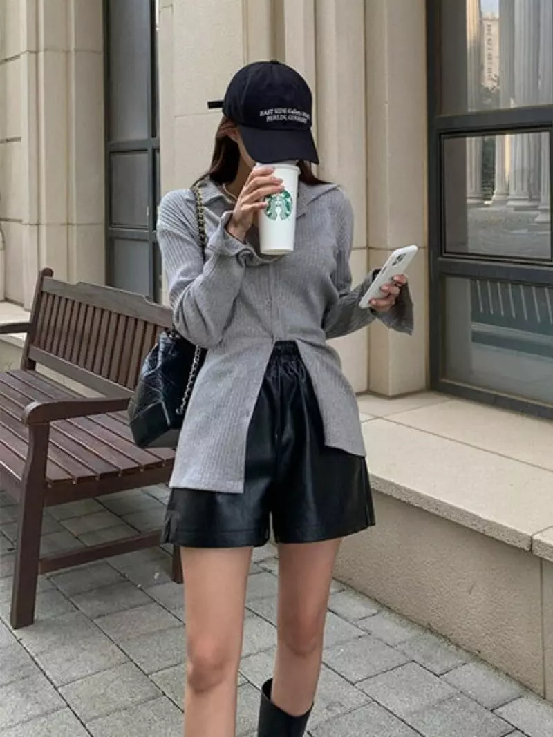 Betone - Korean Women Fashion - #momslook - Rib Shirt - 7