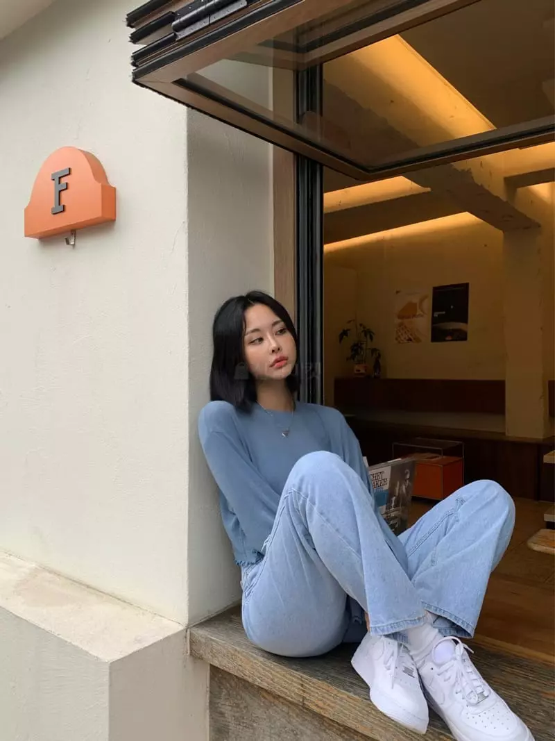 Betone - Korean Women Fashion - #momslook - Terry Crop Tee - 2