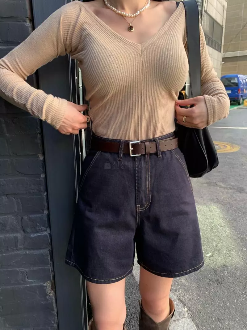 Betone - Korean Women Fashion - #momslook - Non Pade Shorts - 2
