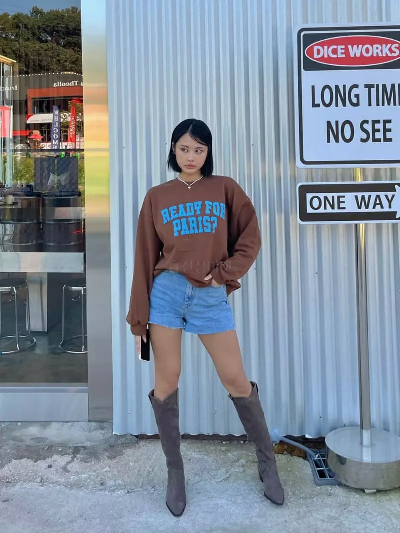 Betone - Korean Women Fashion - #momslook - New York Sweatshirt