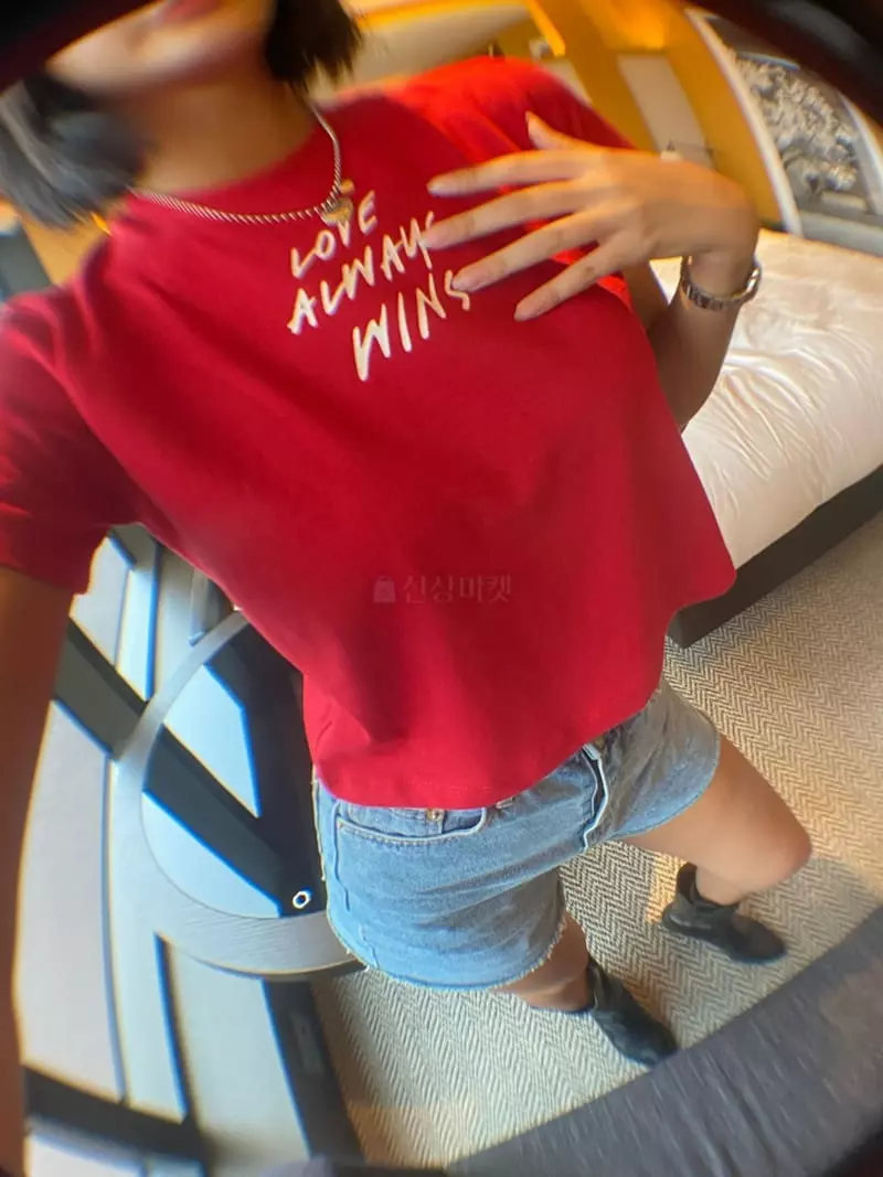 Betone - Korean Women Fashion - #momslook - Love Crop Tee - 8
