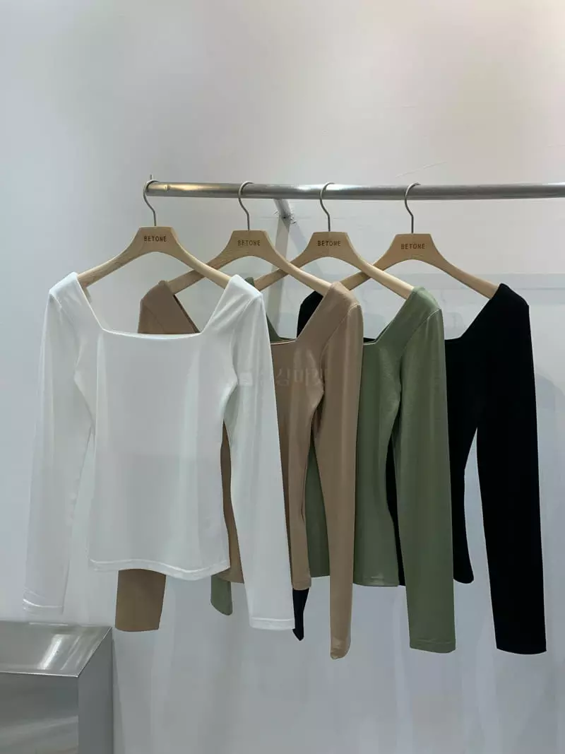 Betone - Korean Women Fashion - #momslook - Square Tee - 10
