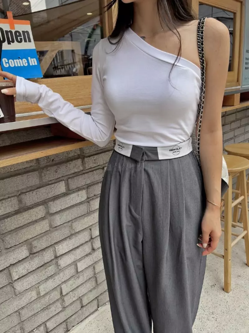 Betone - Korean Women Fashion - #womensfashion - Unbal Tee - 4