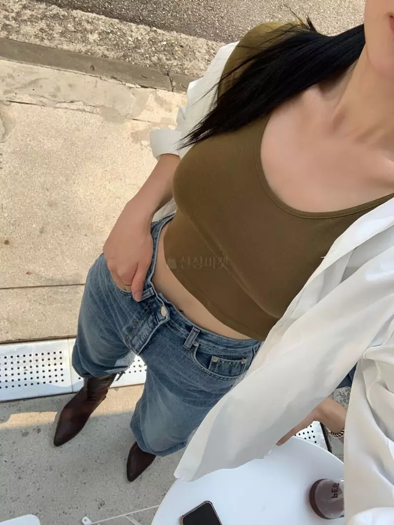 Betone - Korean Women Fashion - #momslook - U Neck Tee - 11