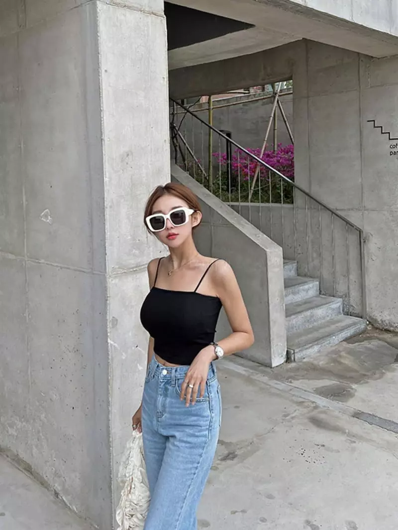 Betone - Korean Women Fashion - #momslook - Cube Cap Sleeveless - 8