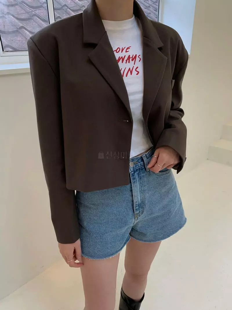 Betone - Korean Women Fashion - #momslook - Crop Jacket