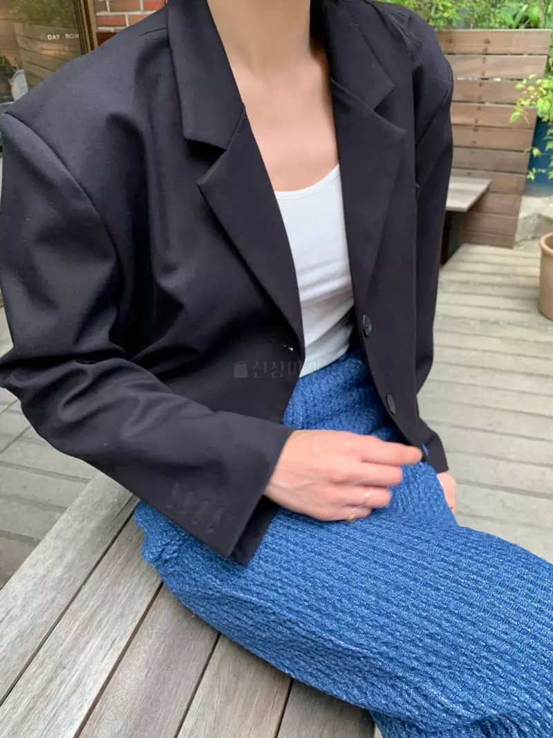 Betone - Korean Women Fashion - #momslook - Crop Jacket - 7