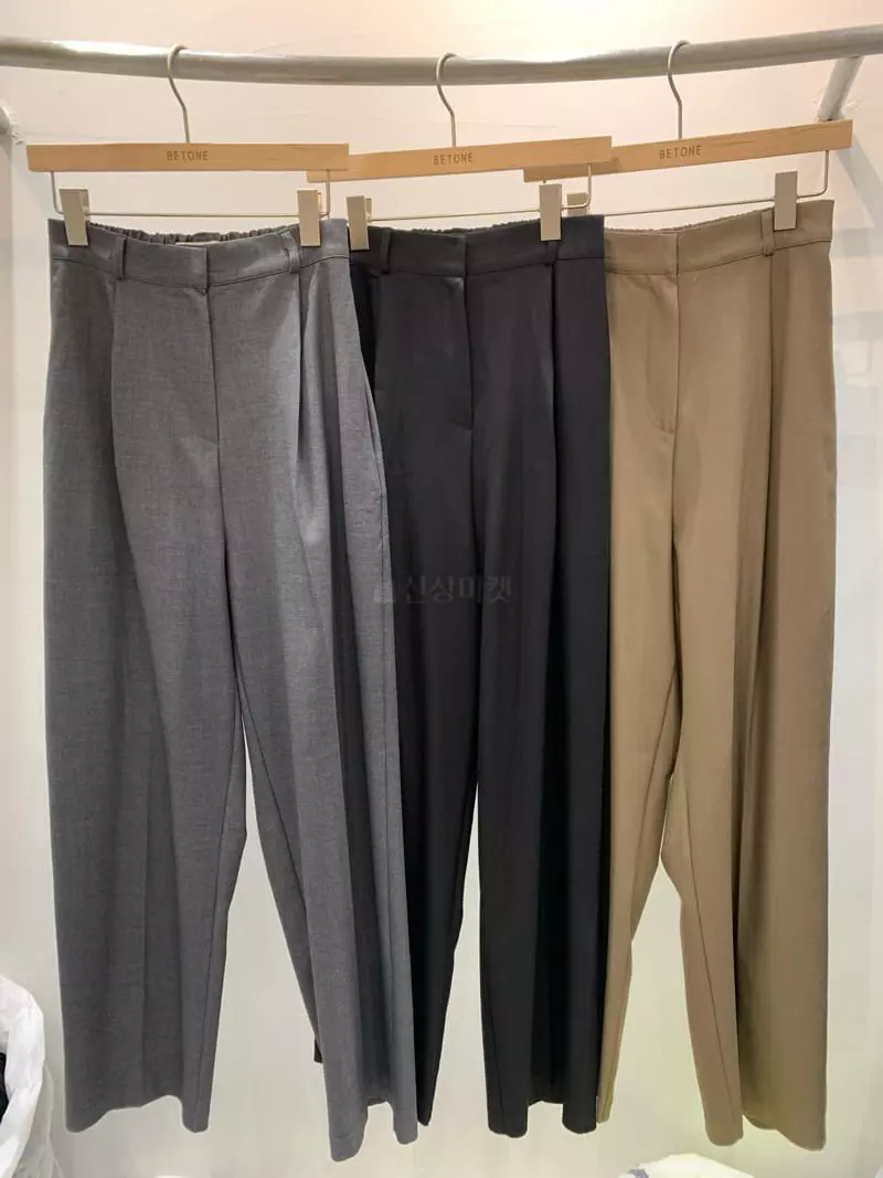 Betone - Korean Women Fashion - #womensfashion - Tuck Pants - 4