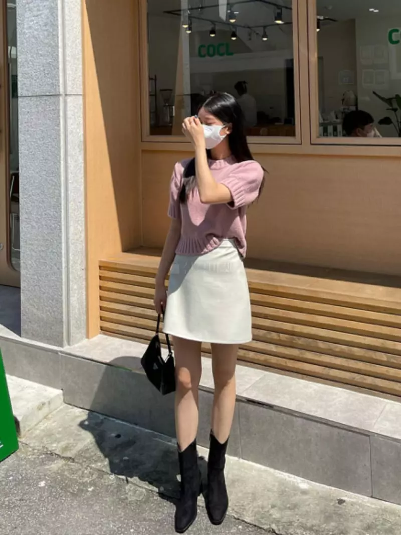 Betone - Korean Women Fashion - #thatsdarling - Crocodile Skirt - 2