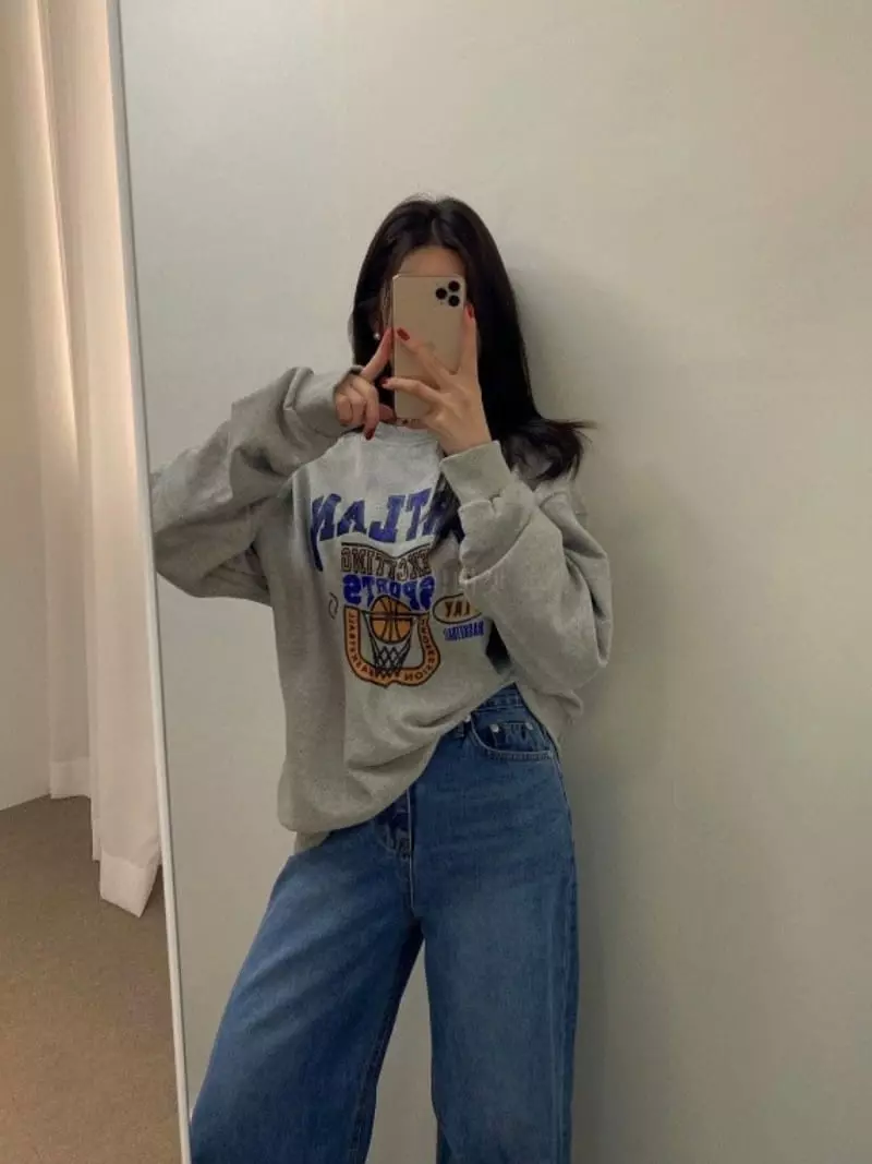 Betone - Korean Women Fashion - #vintagekidsstyle - Portland Sweatshirt - 12