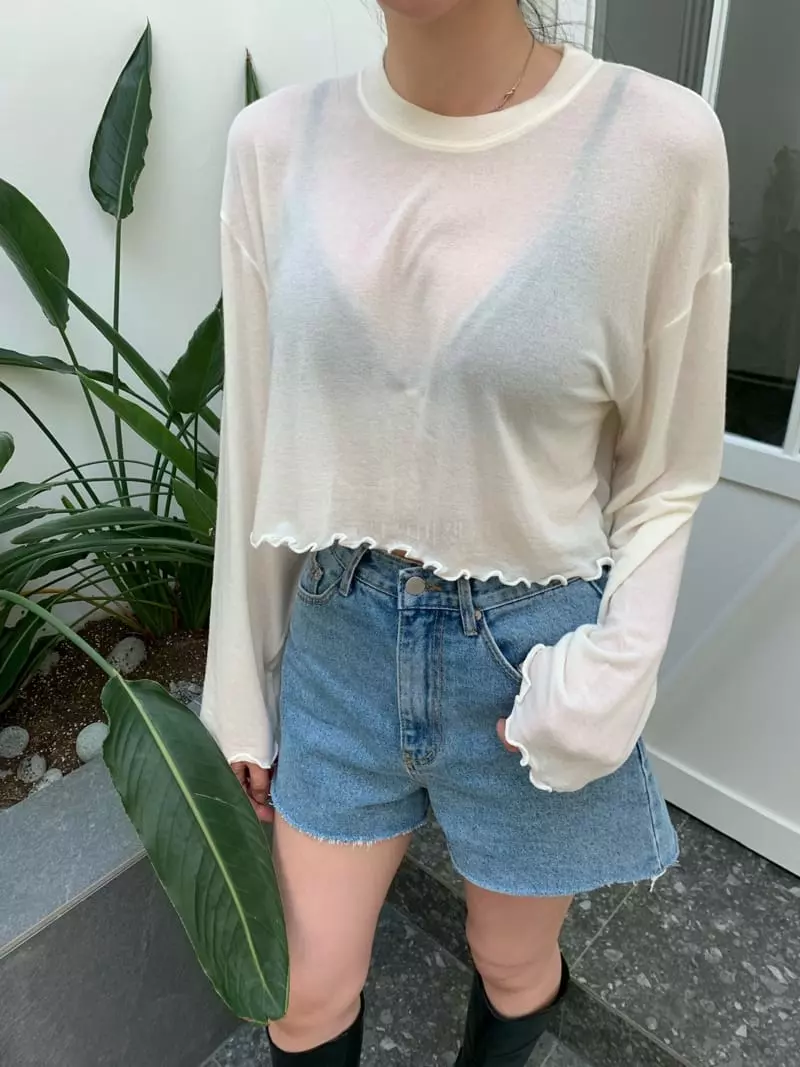 Betone - Korean Women Fashion - #womensfashion - Terry Crop Tee - 5